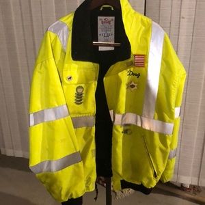 Mens high visibility riding jacket